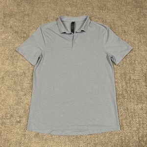 Lululemon Evolution Polo Shirt Mens Large Blue Performance Golf Lightweight
